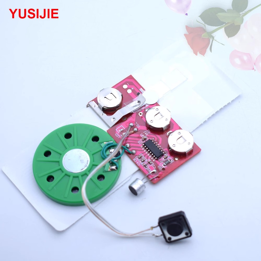 YUSIJIE-286 Recordable Voice Module for DIY Homemade Greeting Cards Gift Boxes Invitations Music Sound Talk Chip Musical Tool