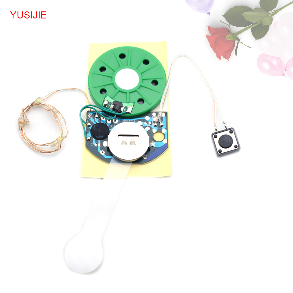 YUSIJIE-423 Birthday Cards Musical Birthday Cards with Lights and Music Button Play