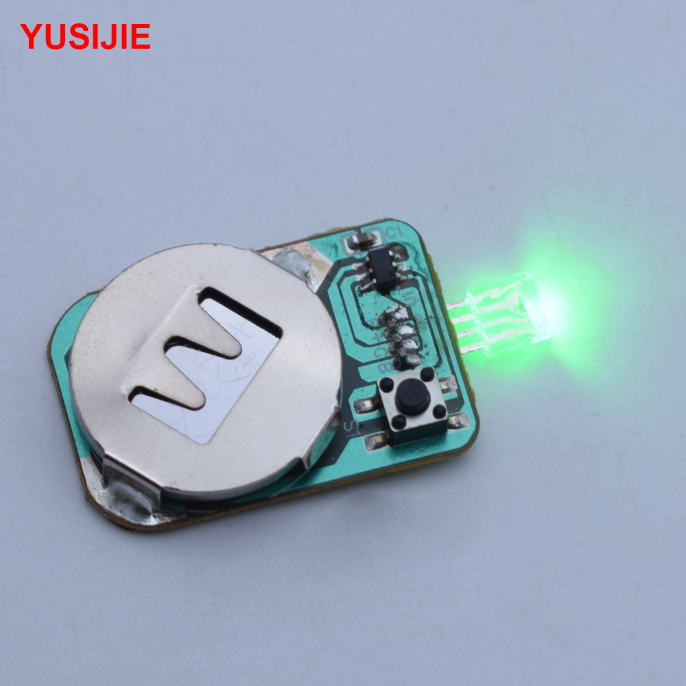 YUSIJIE-CR2032 battery-powered LED colorful RGB light-emitting acrylic gift glasses hand model light circuit board