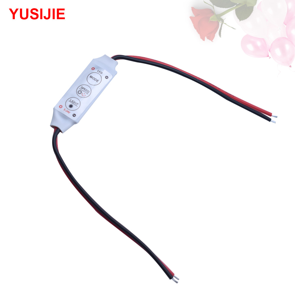 YUSIJIE-429 Button Adjustable LED Mini Strobe Module Breathing Flash Pilot Flash 5-24V Voltage