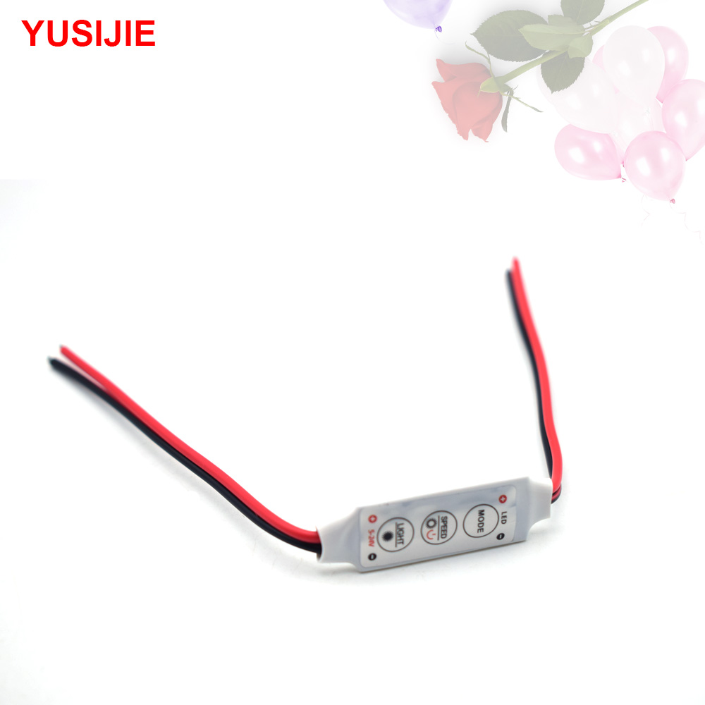 YUSIJIE-429 Button Adjustable LED Mini Strobe Module Breathing Flash Pilot Flash 5-24V Voltage
