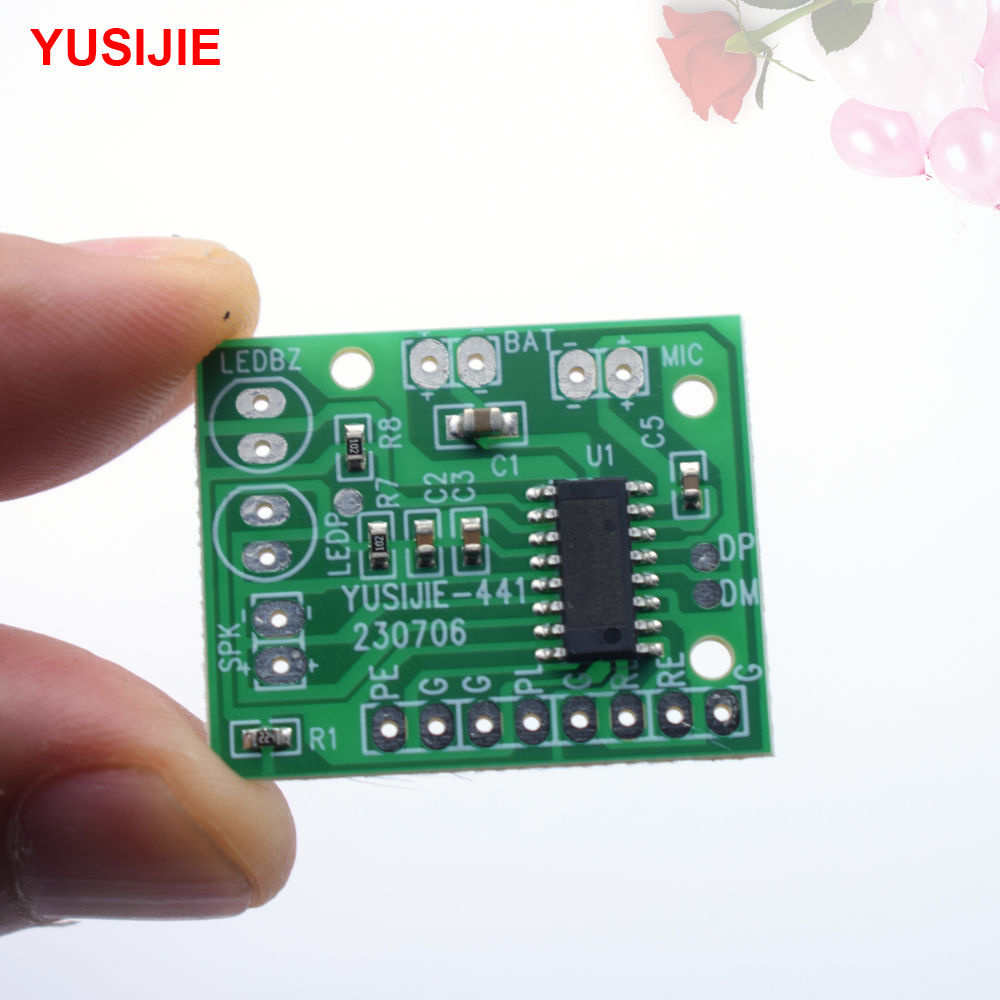 YUSIJIE-441 good sound quality repeat playback 40 seconds recording module diy kit with flashing light