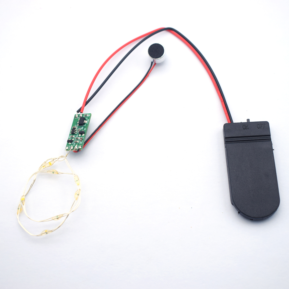 YSJ-442 voice-activated flashing module DIY sound-sensing LED strobe chip board