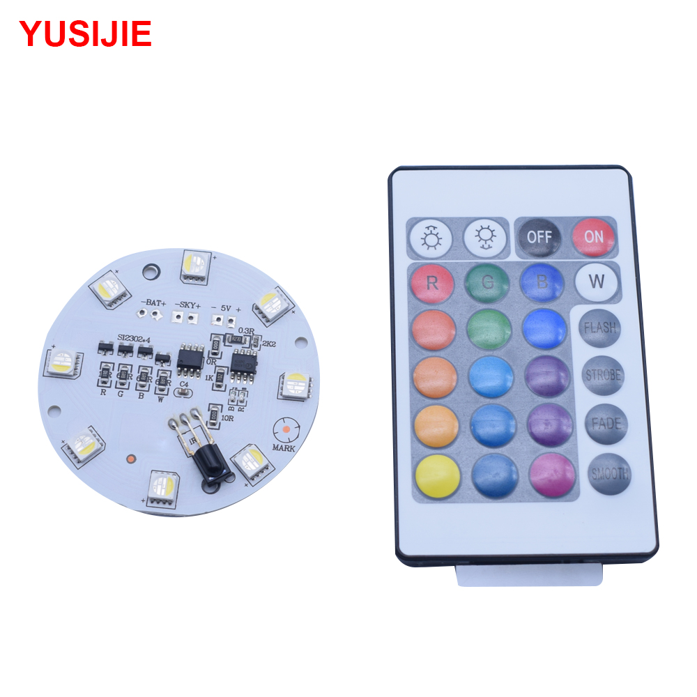 YUSIJIE-461 Intelligent remote control RGB with rechargeable color changeable night light atmosphere light bar LED light board