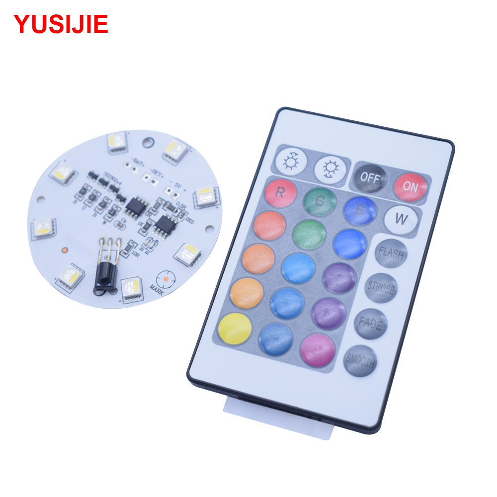 YUSIJIE-461 Intelligent remote control RGB with rechargeable color changeable night light atmosphere light bar LED light board