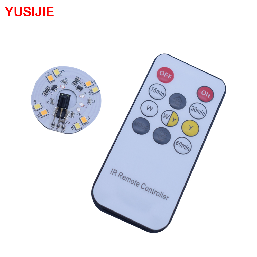 YUSIJIE-462 lighting LED circuit board three-color stepless dimming button switching lighting remote control timing light board