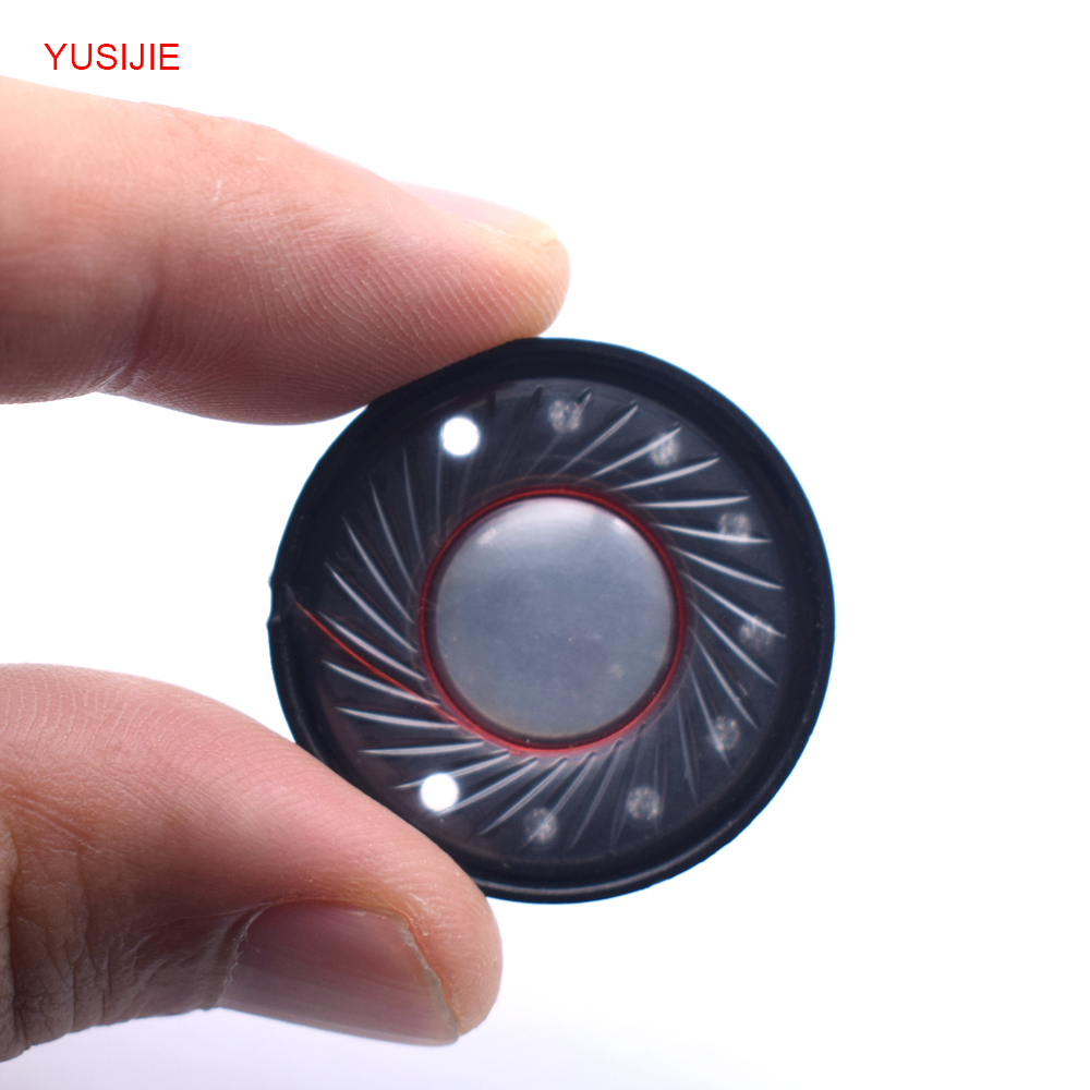 YUSIJIE-448 Factory direct supply 30mm round inner magnetic horn plastic shell 32 ohm Bluetooth headphone speaker