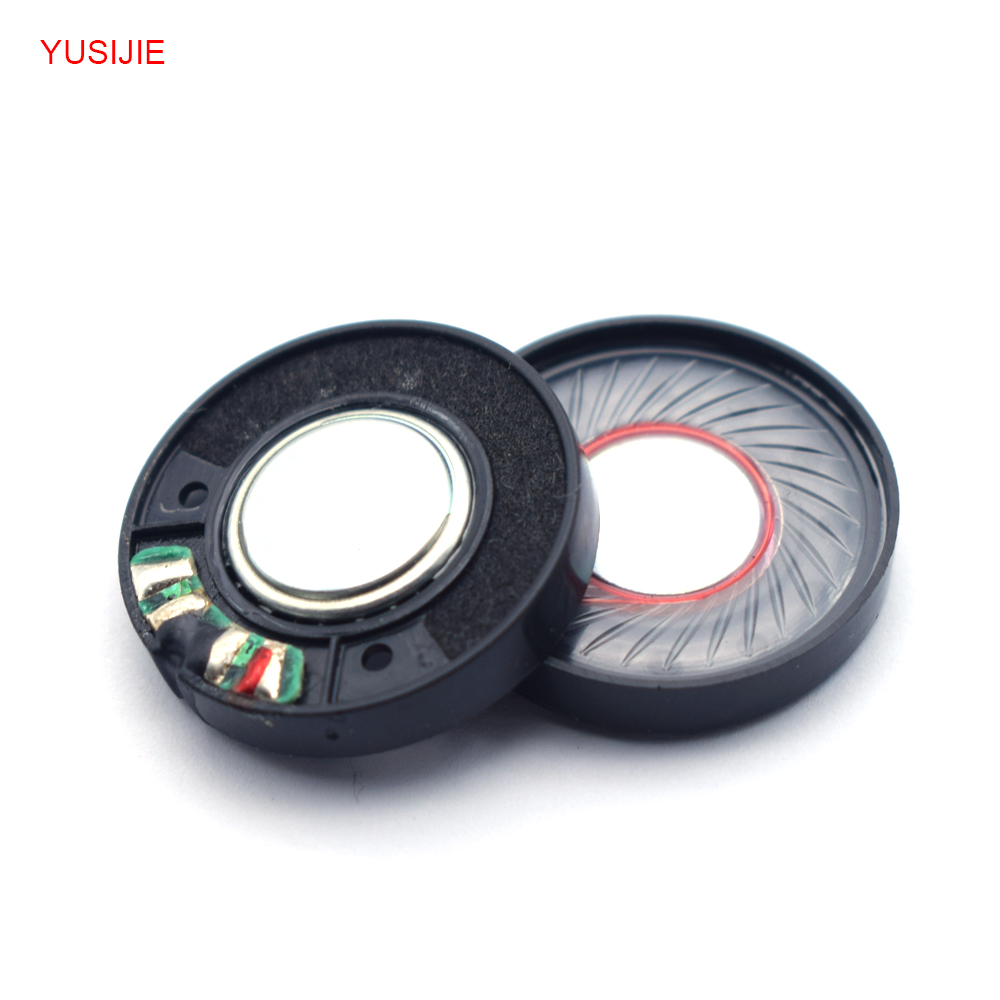 YUSIJIE-448 Factory direct supply 30mm round inner magnetic horn plastic shell 32 ohm Bluetooth headphone speaker